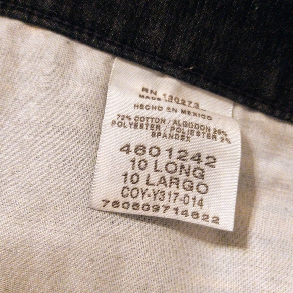 Women's Lee Relaxed Fit At The Waist blue denim 10Long Jeans pant👖 - Picture 3 of 6